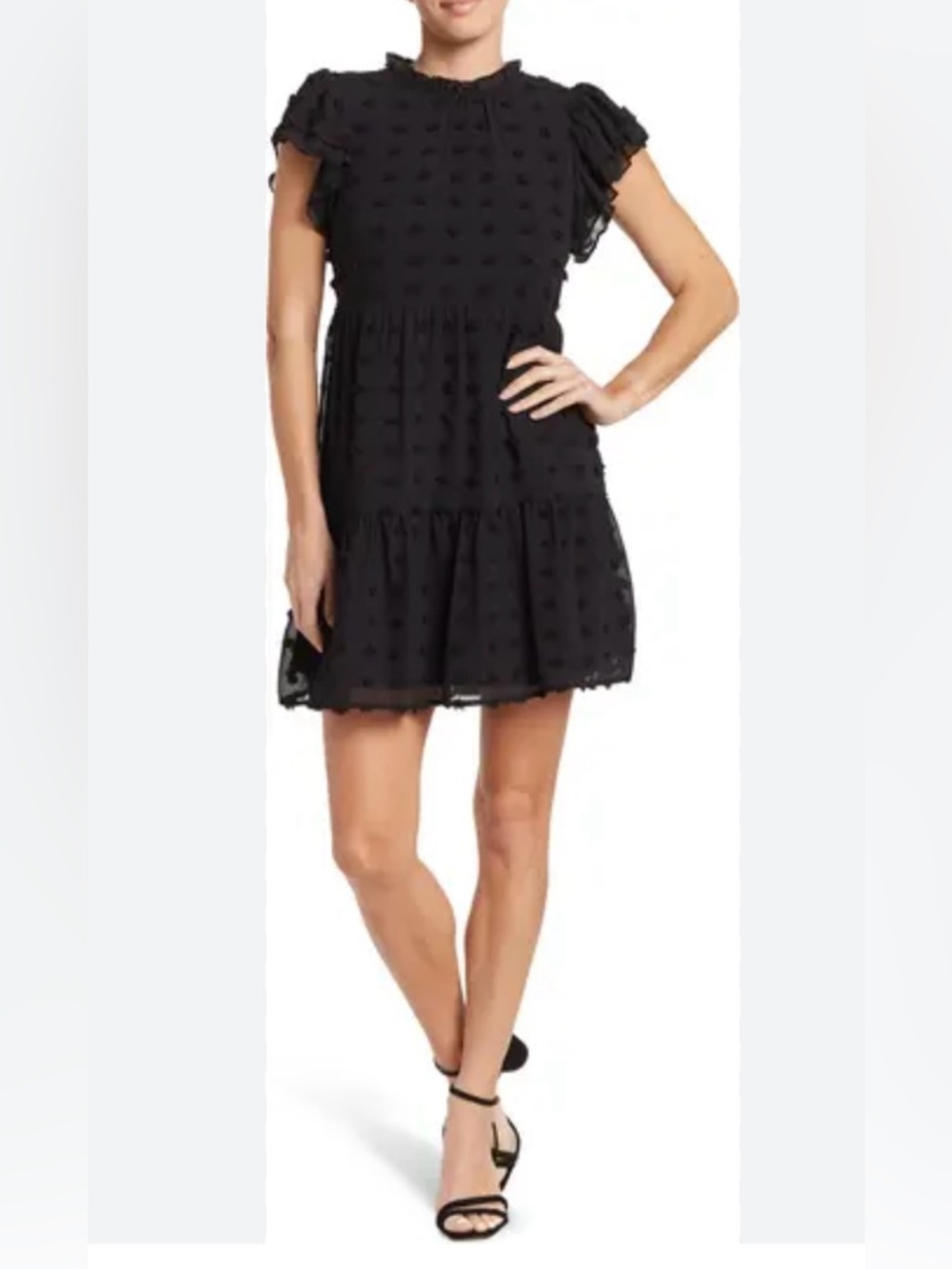Love By Design Kelsey
Chiffon Mini Swiss Dot Dress size S